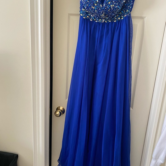 Beautiful Royal Blue Prom Dress or Evening Dress - Picture 4 of 5